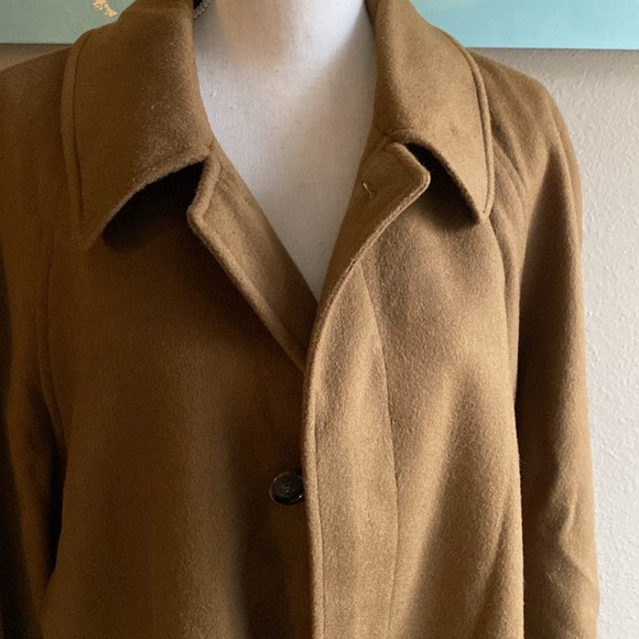 Men’s Nautica 46R long camel wool pea coat - Picture 2 of 14